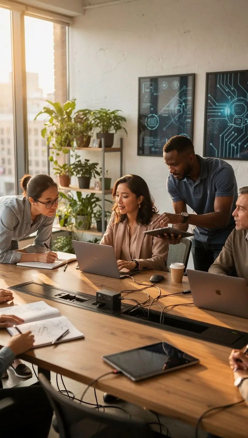 Virtual reality training for employee development and skills.